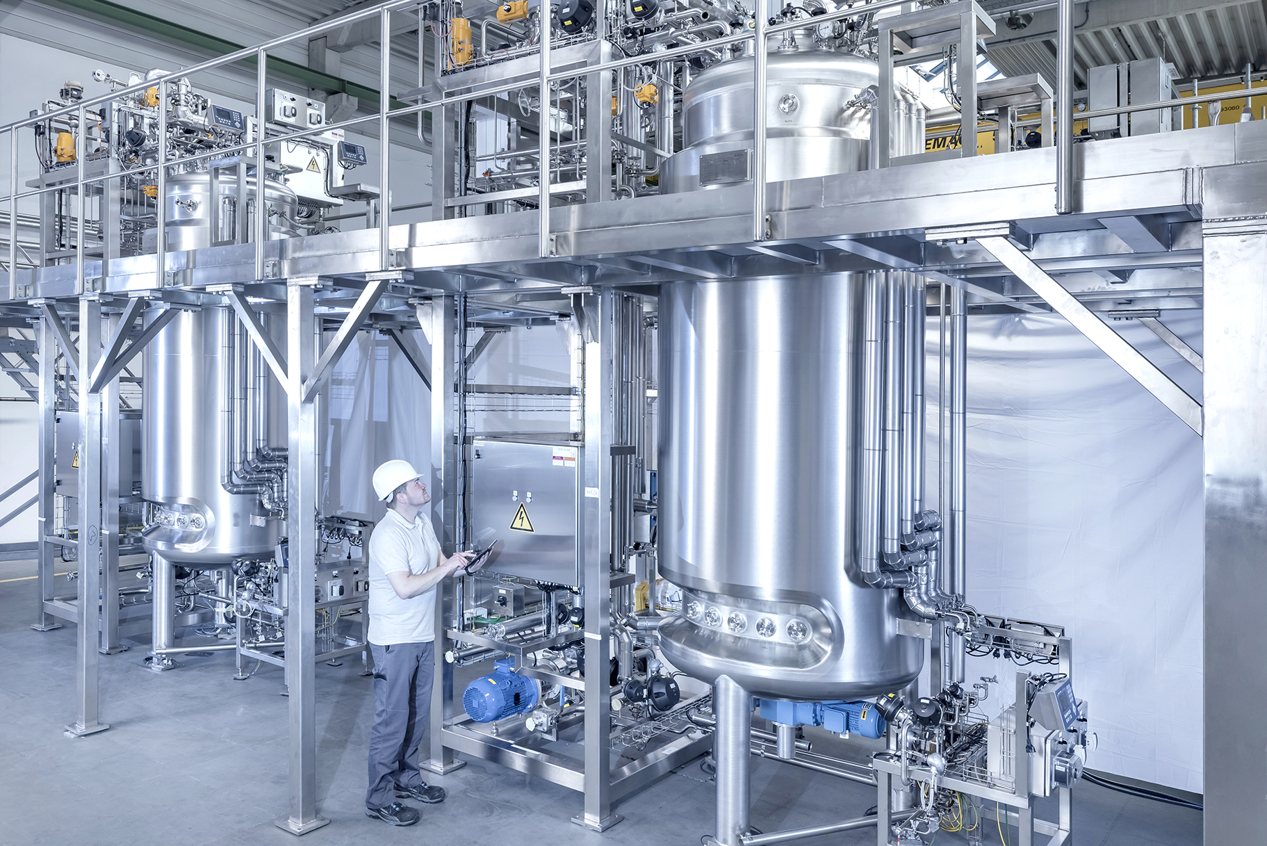 Fermentation, CIP and SIP processes in pharmaceutical plants