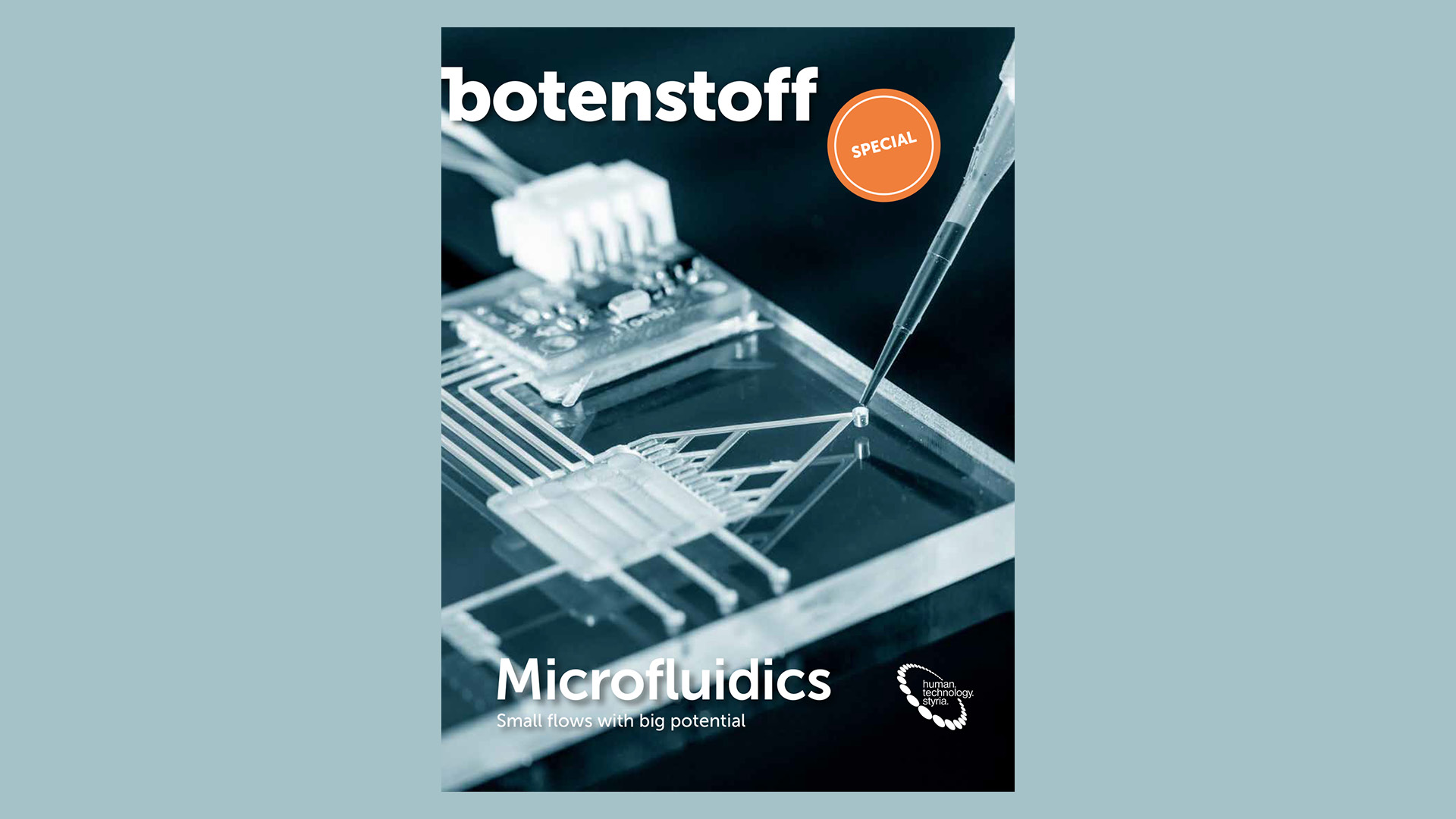 Cover botenstoff spezial: Microfludics